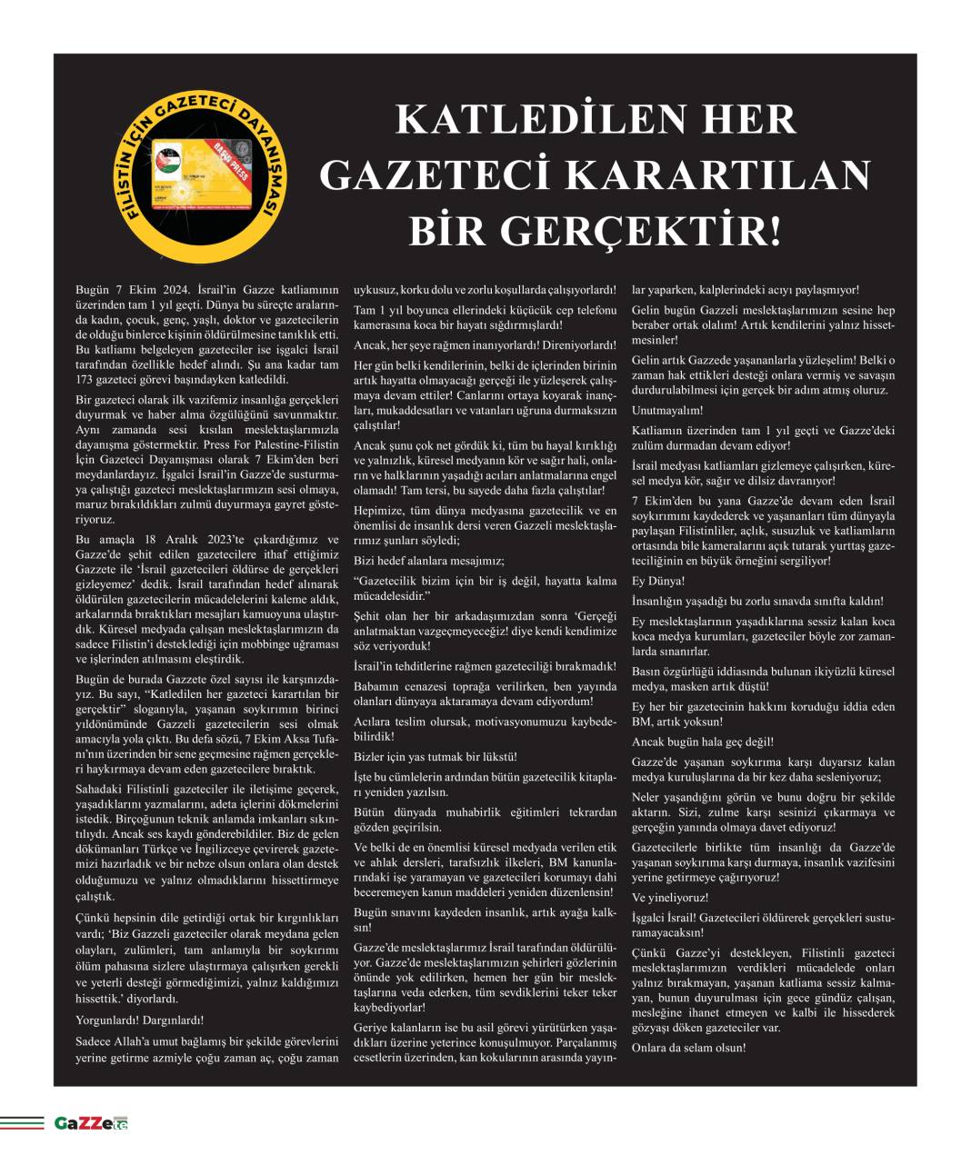 Hedefteyiz gazeteciler Gazze 20