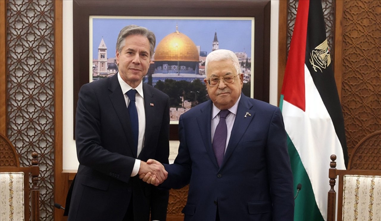 ABD Dışişleri Bakanı Blinken, Filistin Devlet Başkanı Abbas ile bir araya geldi