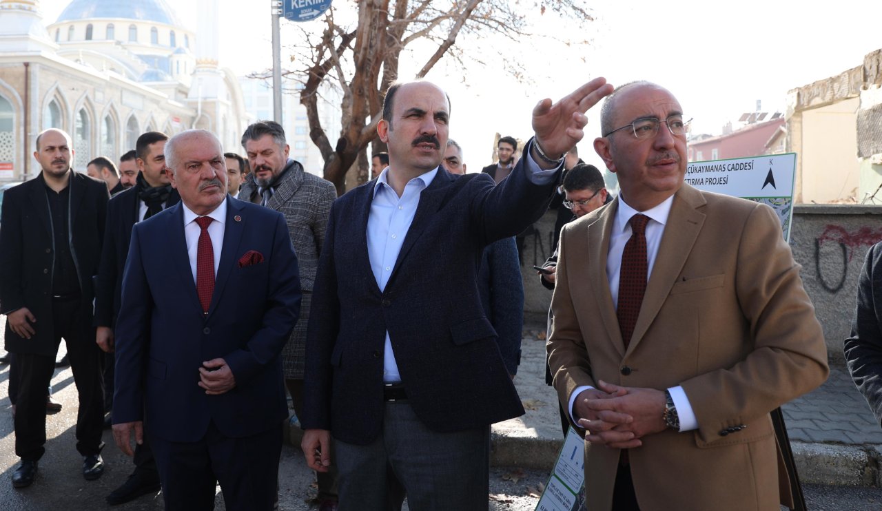 Konya'ya yakışan caddeler yapılıyor! Başkan Altay ve Kavuş o caddeyi inceledi