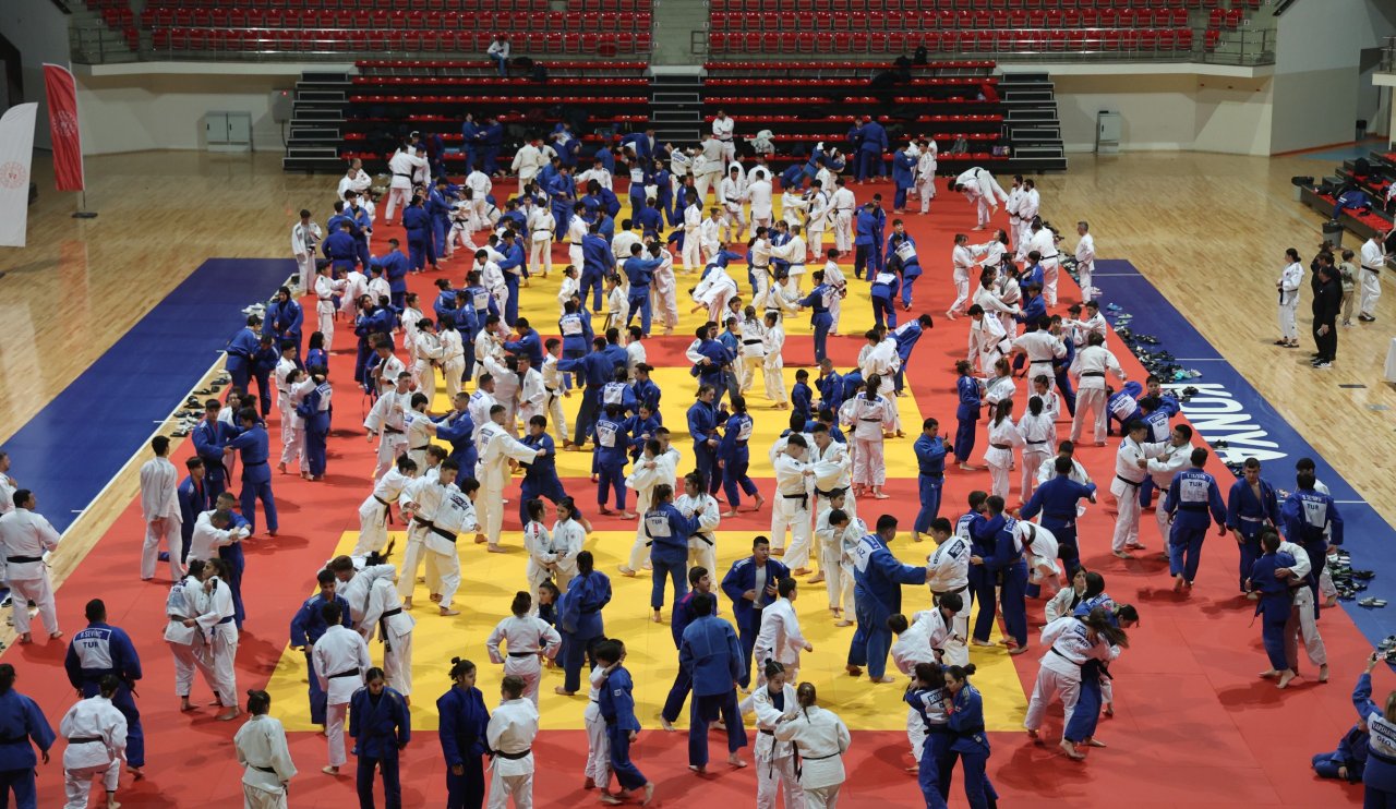 Konya'da uluslar arası judo kampı! 10 farklı ülkenin milli sporcuları Konya'da