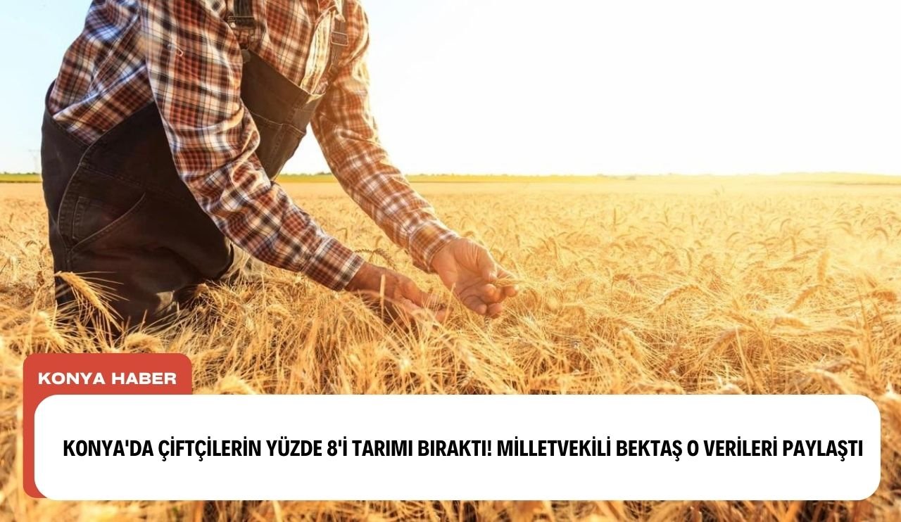Konya'da çiftçilerin yüzde 8'i tarımı bıraktı! Milletvekili Bektaş o verileri paylaştı...