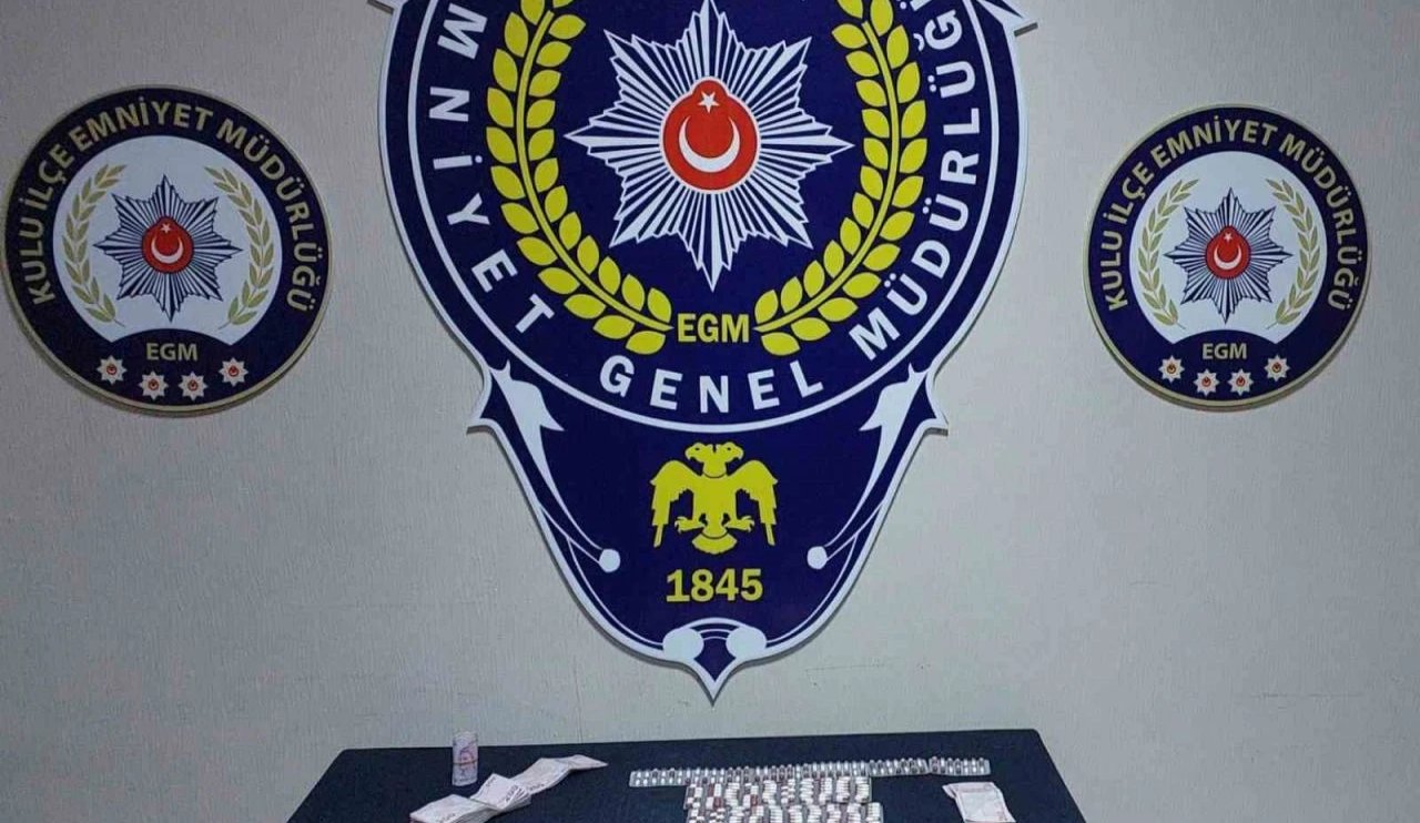 Konya’da uyuşturucu haplarla yakalanan şüpheli tutuklandı