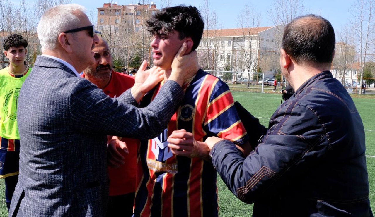 Konya’da finali kaybeden oyuncuların gözyaşları