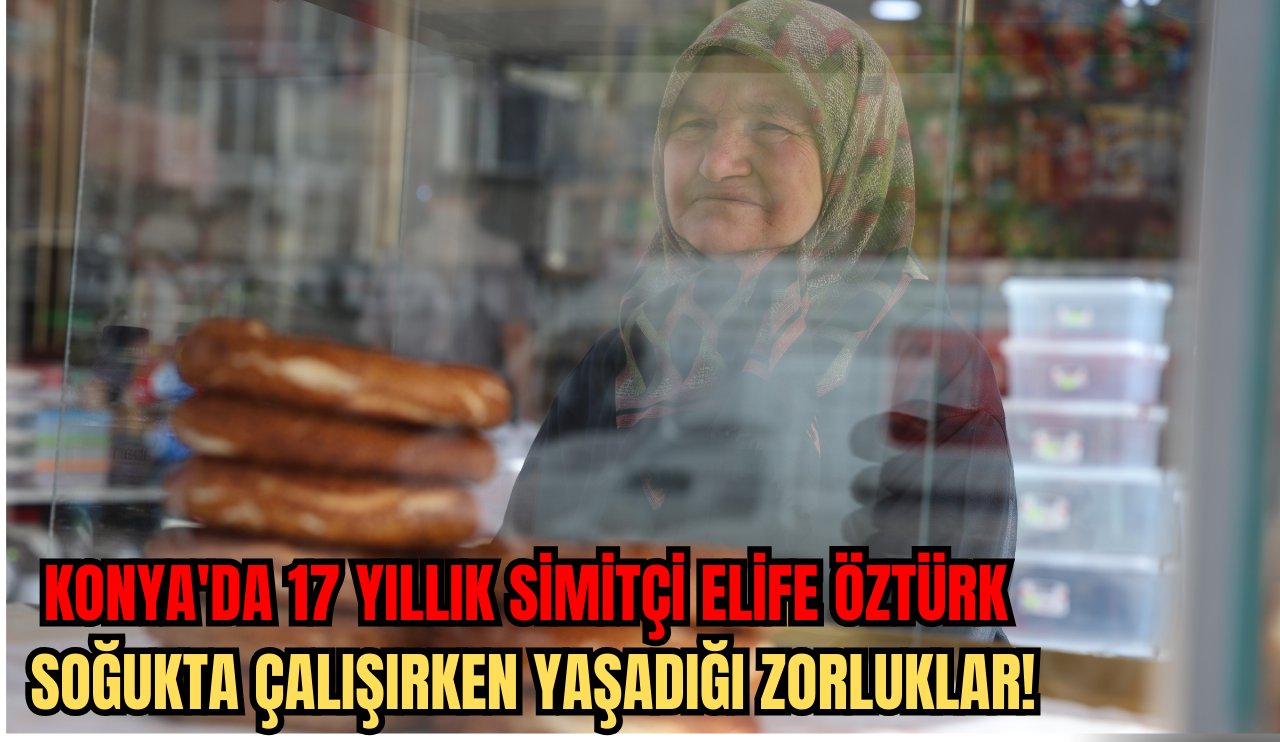 Konya'da 17 yıllık simitçi Elife Öztürk: Soğukta çalışırken yaşadığı zorluklar!