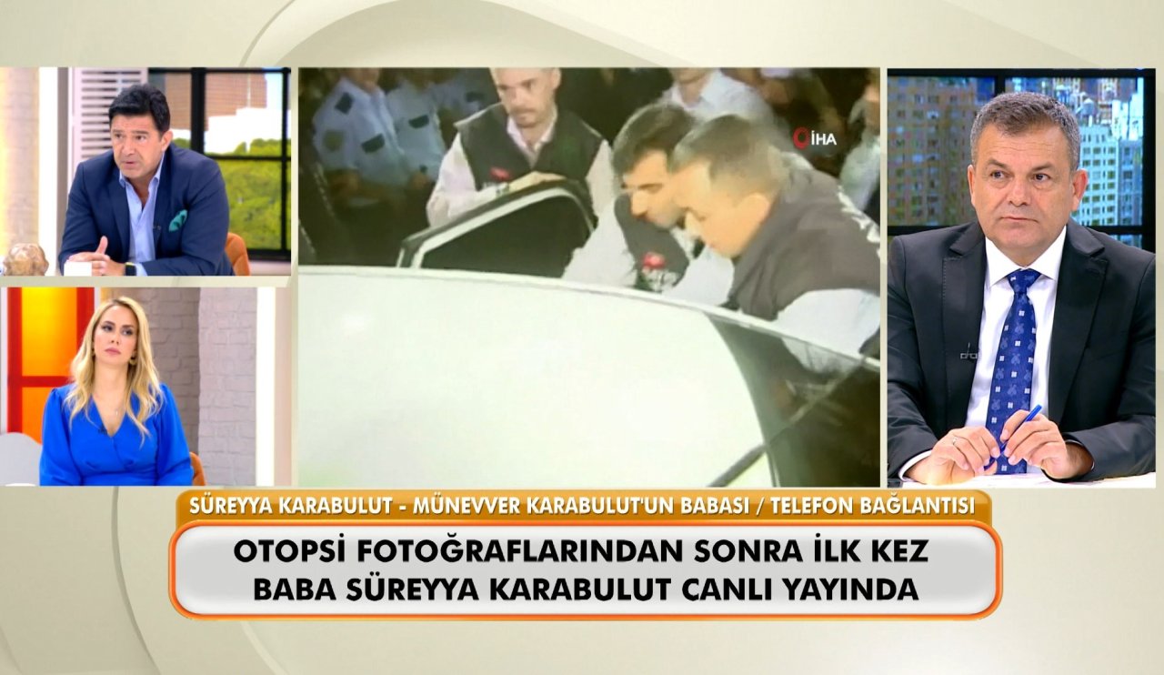 Münevver Karabulut’un babası, Garipoğlu’nun otopsi fotoğrafına işaret ederek, "kumpasın içindeyim" dedi