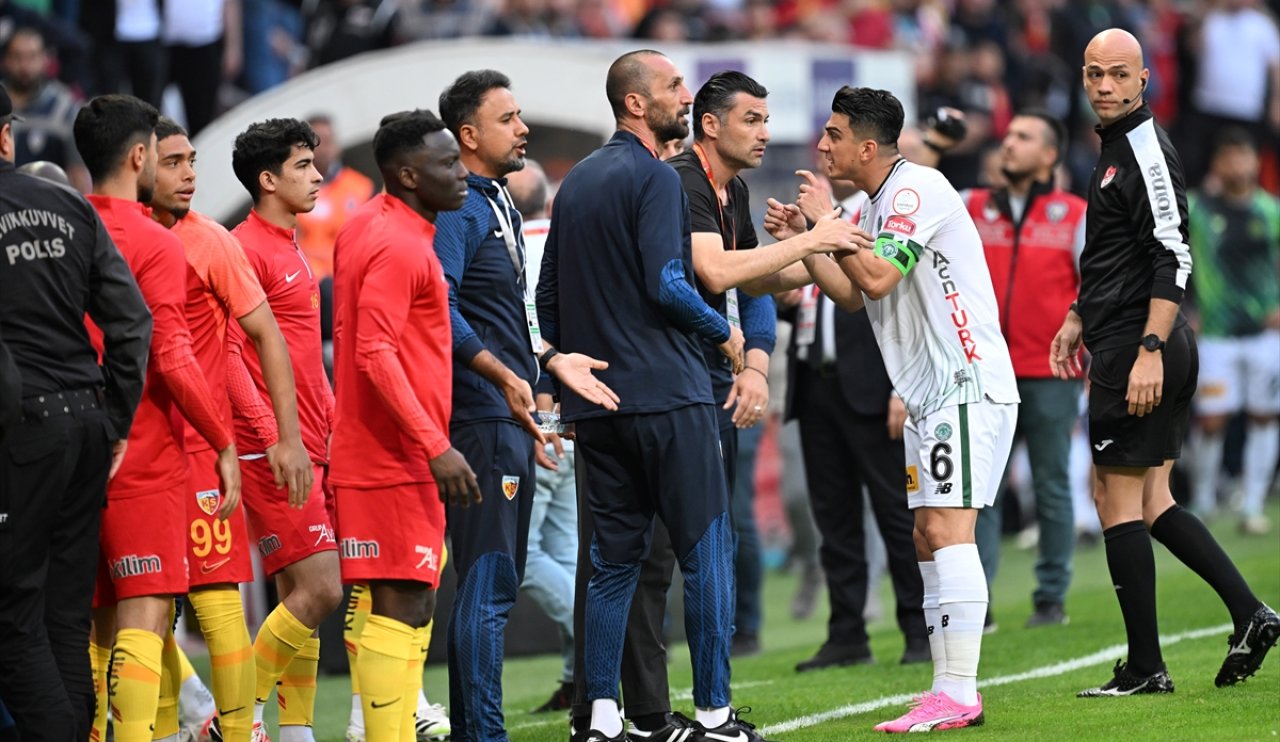 Konyaspor kaptanından Kayserispor Başkanına sert tepki! Maç tatil edilmeliydi