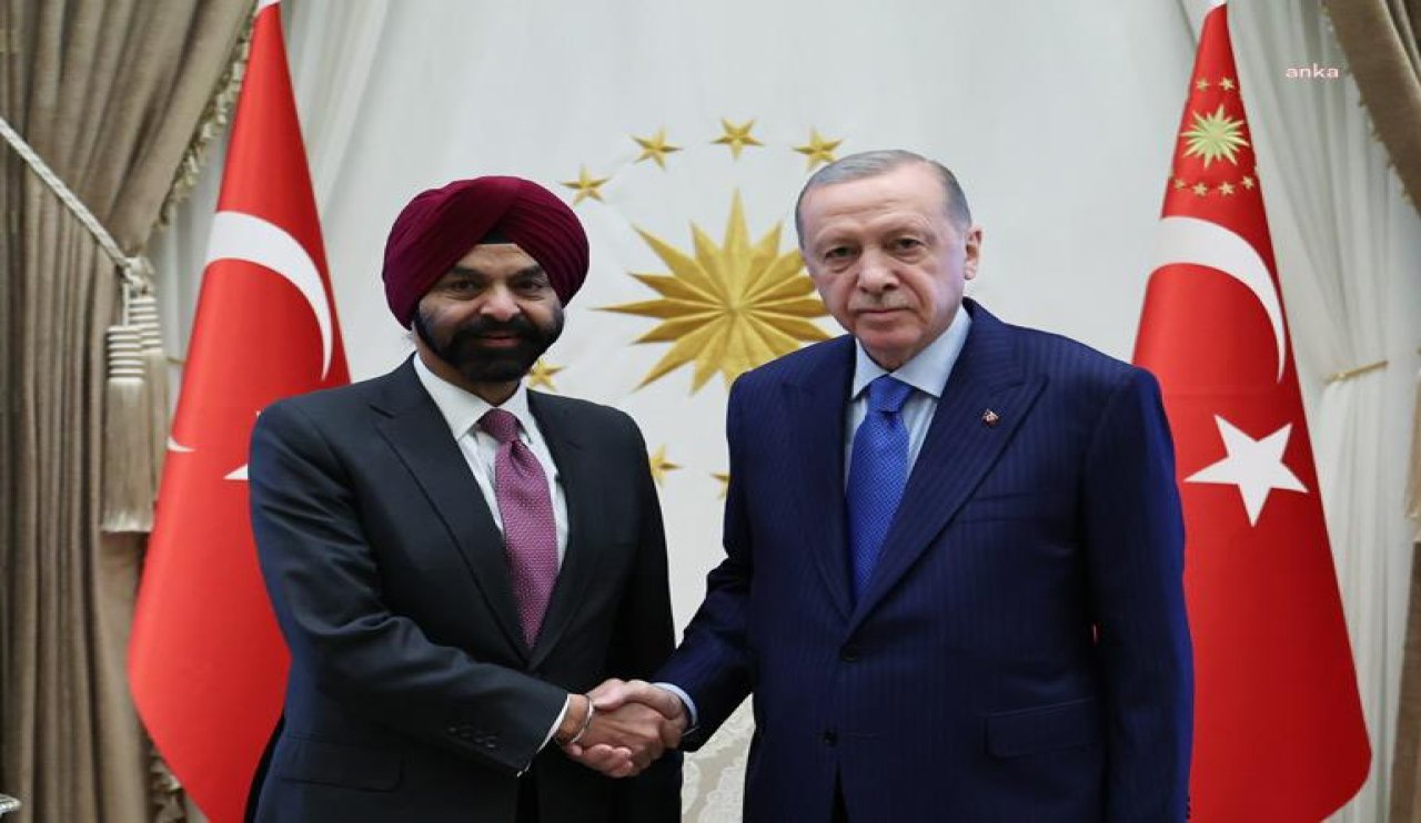 Cumhurbaşkanı Erdoğan, Dünya Bankası Başkanı Banga'yı ağırladı