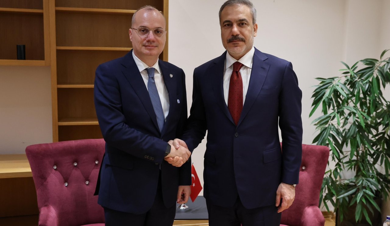 Dışişleri Bakanı Hakan Fidan Arnavutluk dışişleri bakanı hasani ile görüştü
