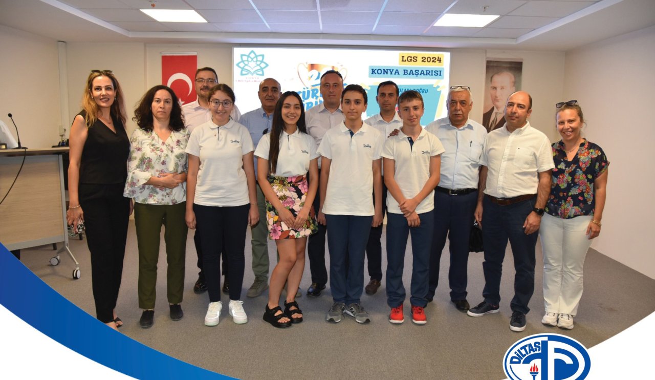 Diltaşlı LGS şampiyonlarına Konya İl Milli Eğitim Müdürlüğü'nden ödül!