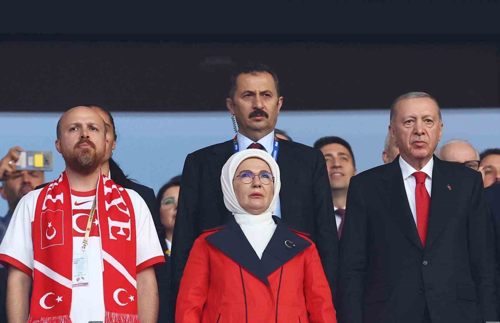 Cumhurbaşkanı Erdoğan, Türkiye - Hollanda maçını izledi