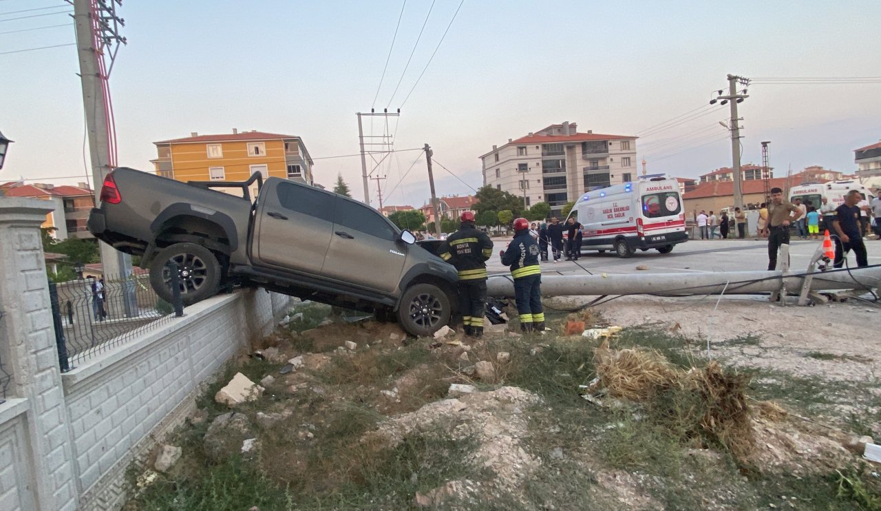 Konya'da dehşet kaza! Görüntüler herkesi şaşırttı...