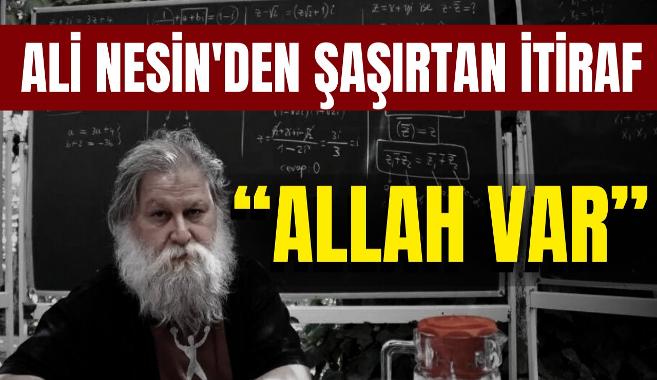 Ünlü matematikçi Ali Nesin, yaptığı son açıklamayla sosyal medyanın gündemine oturdu!