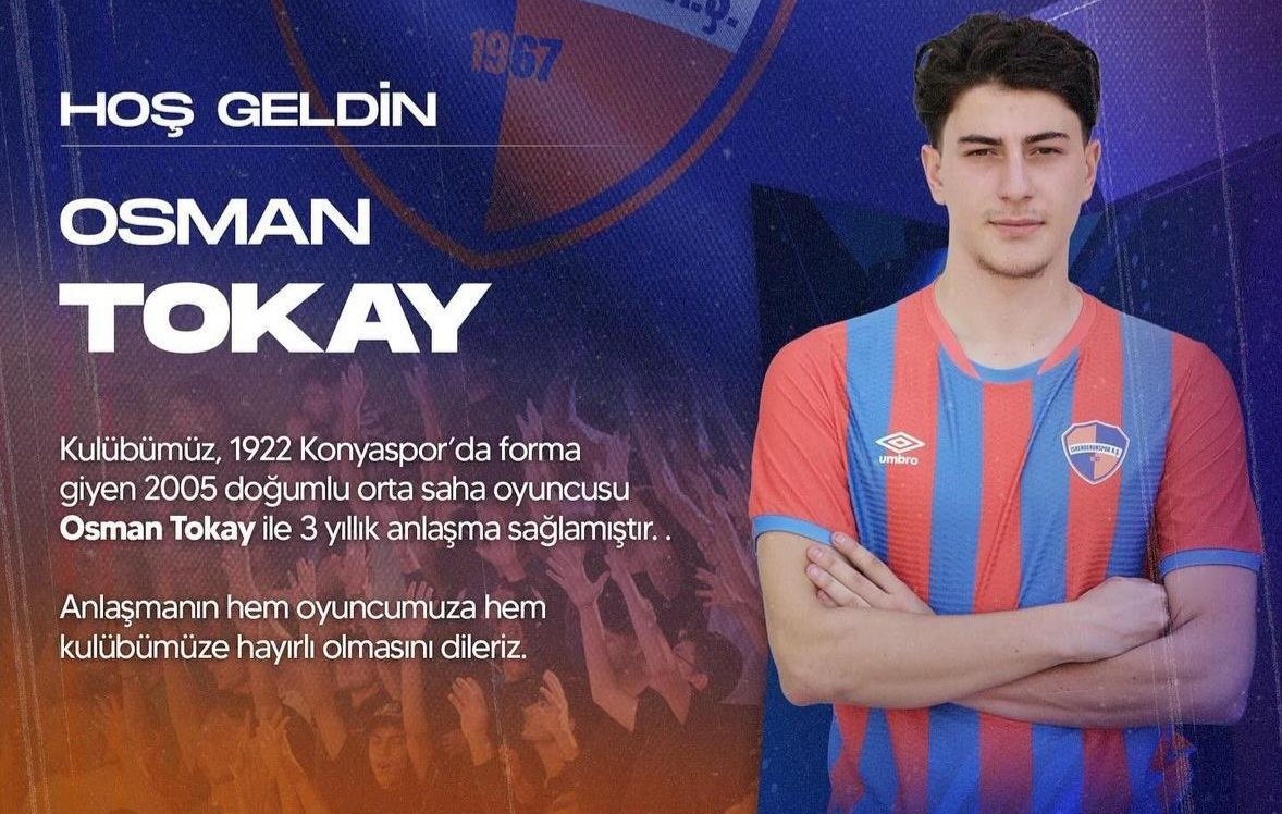 Konyalı genç futbolcudan, 2. Lig ekibine 3 yıllık imza