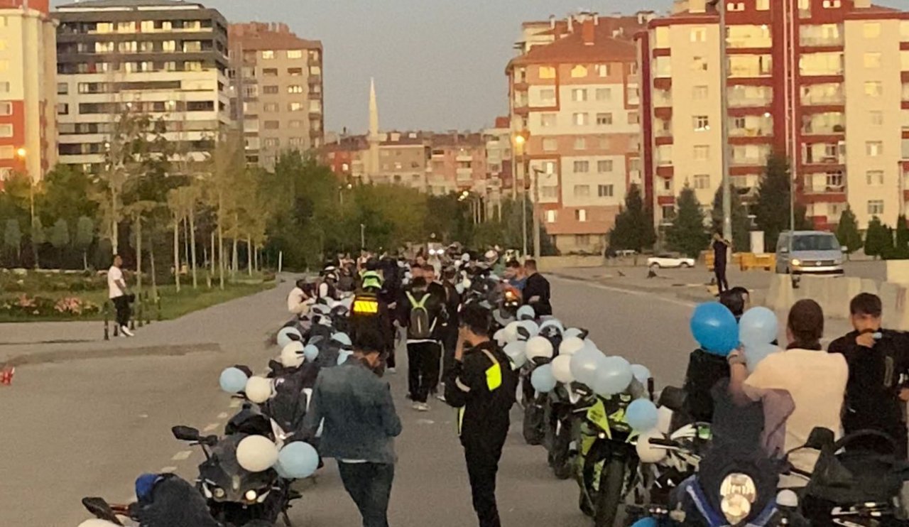 Konya'da motorcu grup kimsesiz çocukların hayalini gerçekleştirdi!