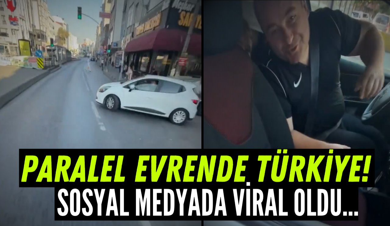 Trafikte beklenmedik görüntü: "Dikkat Et!" diyaloguyla viral oldu!