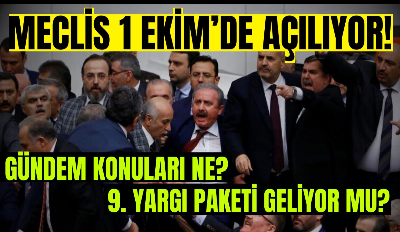 TBMM yeni yasama yılına giriyor! Meclis'in gündeminde neler var? 9. yargı paketi konuşulacak mı?