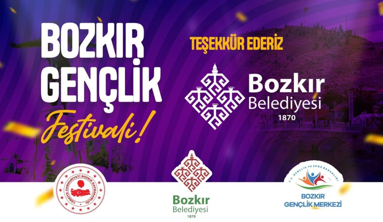 Bozkır'da Gençlik Festivali başlıyor