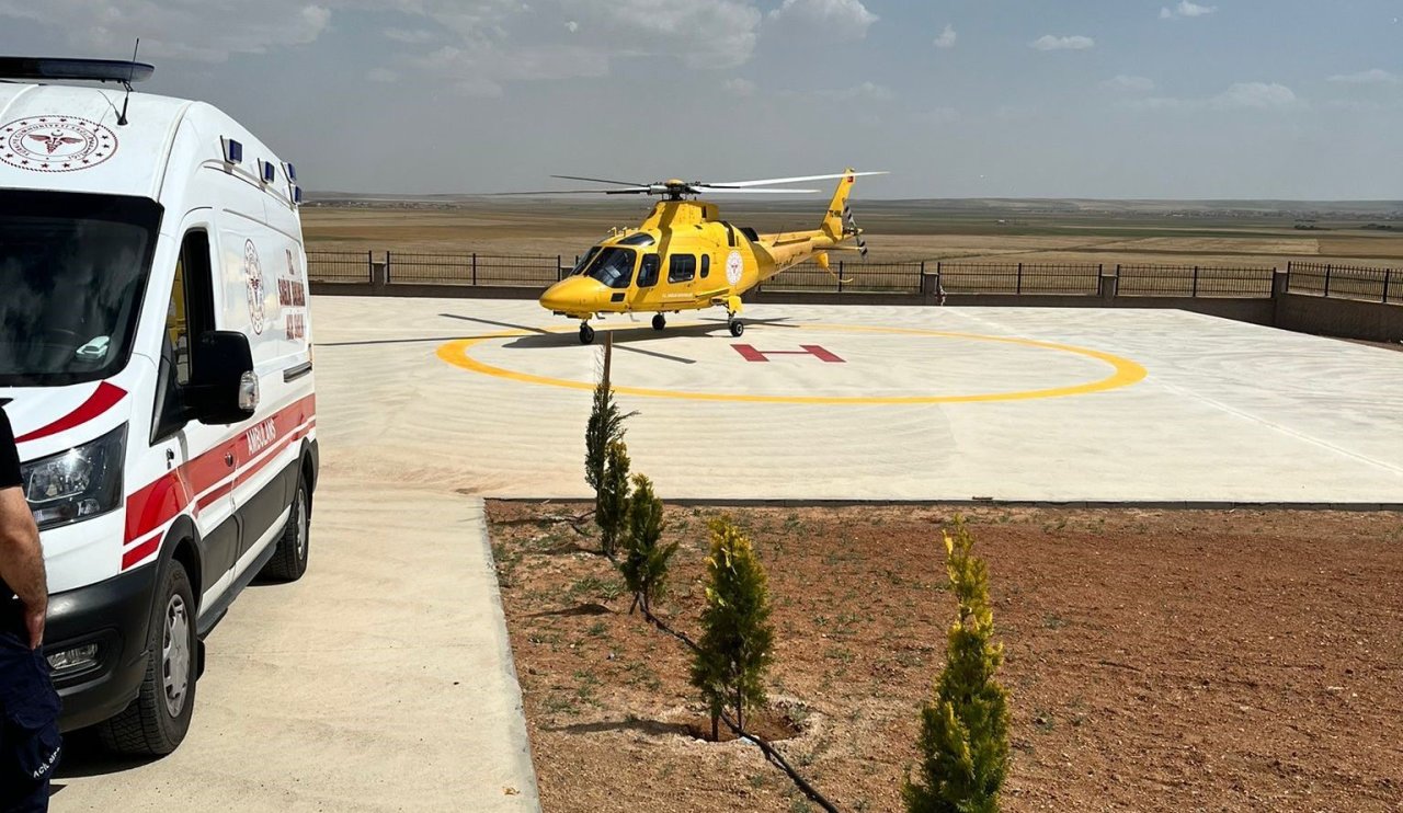 69 Yaşındaki hasta hava ambulansıyla Konya'ya uçtu