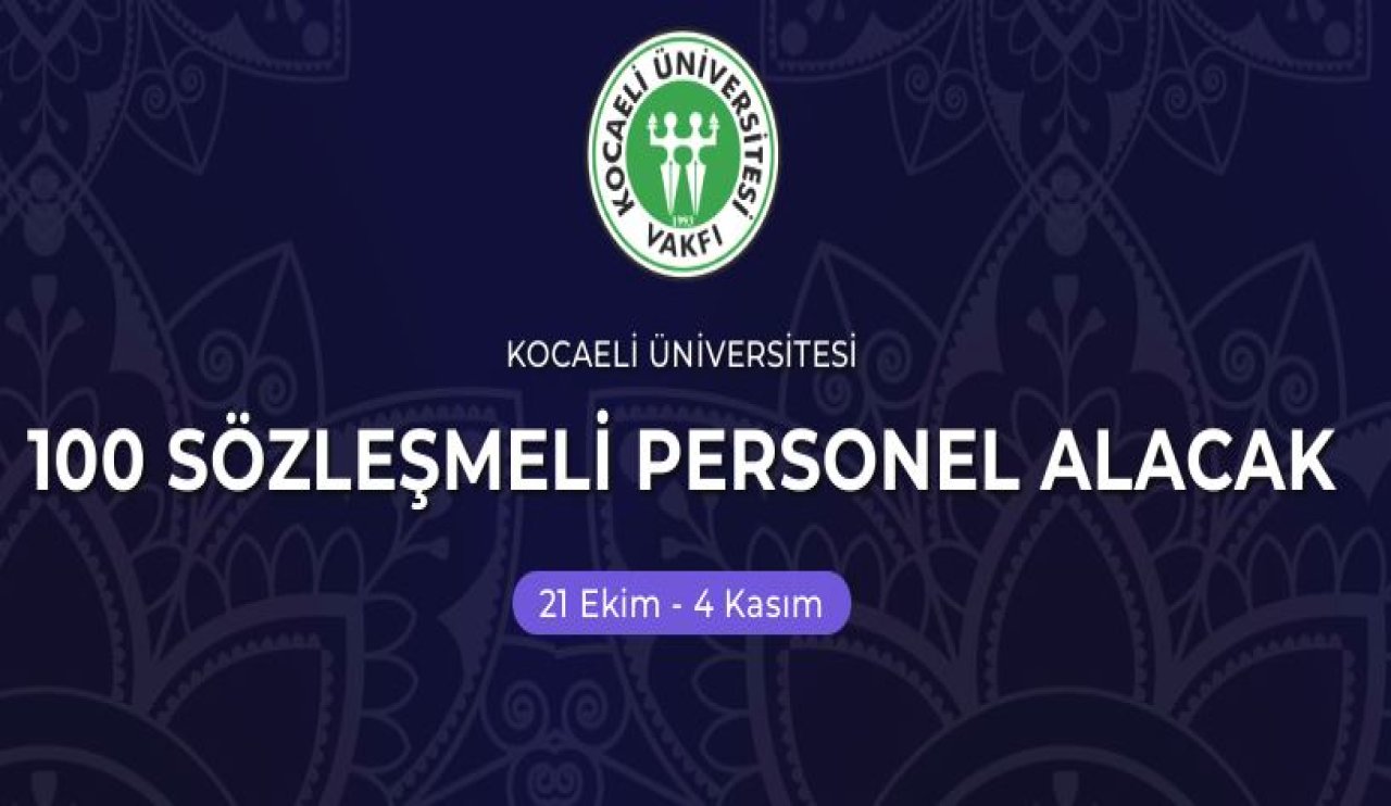 100 kişilik sözleşmeli personel alımı!