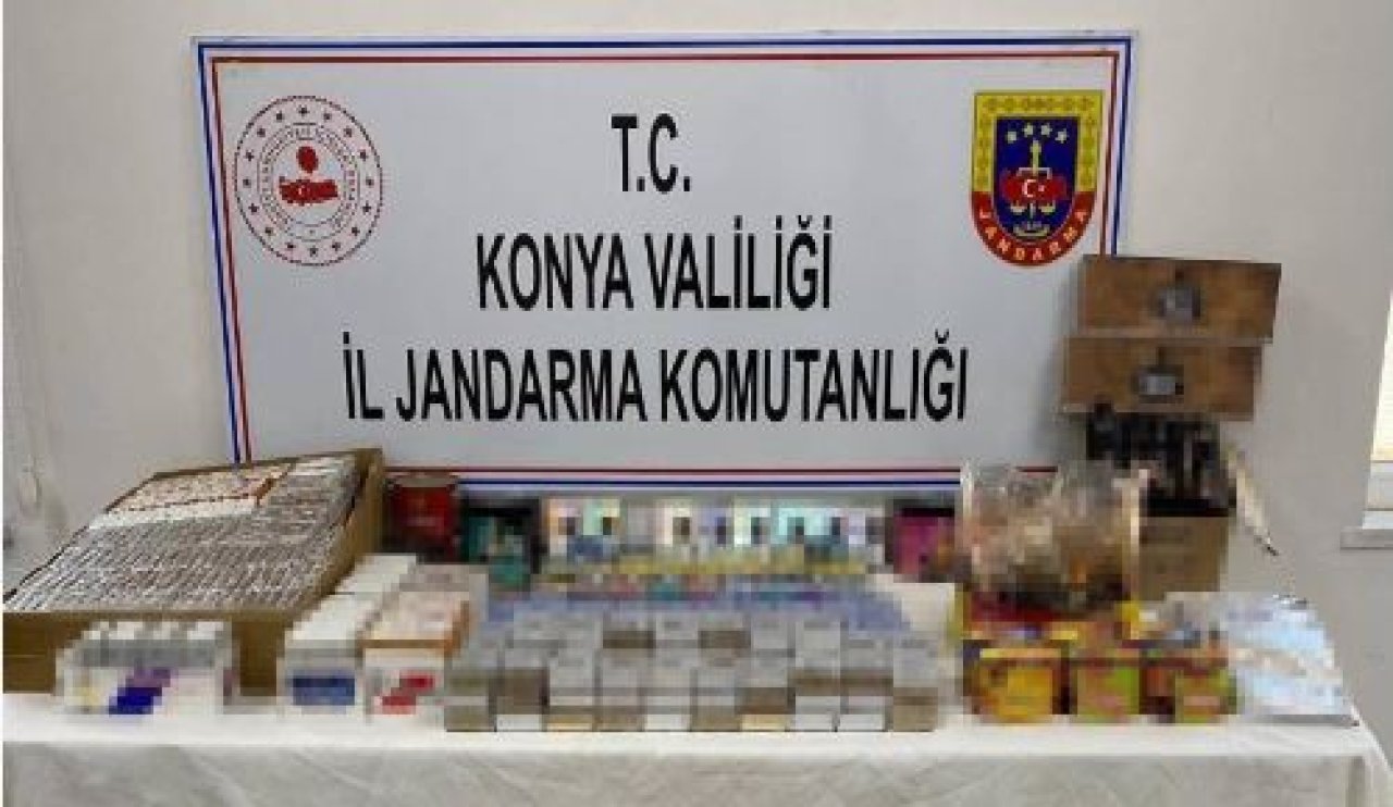 Konya'da kaçak tütün operasyonu