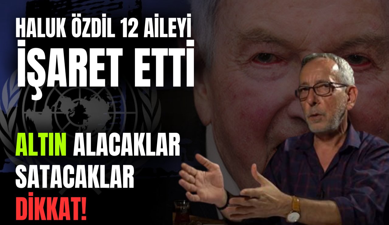 Özdil 12 aileyi işaret etti! Altın alacaklar dikkat!