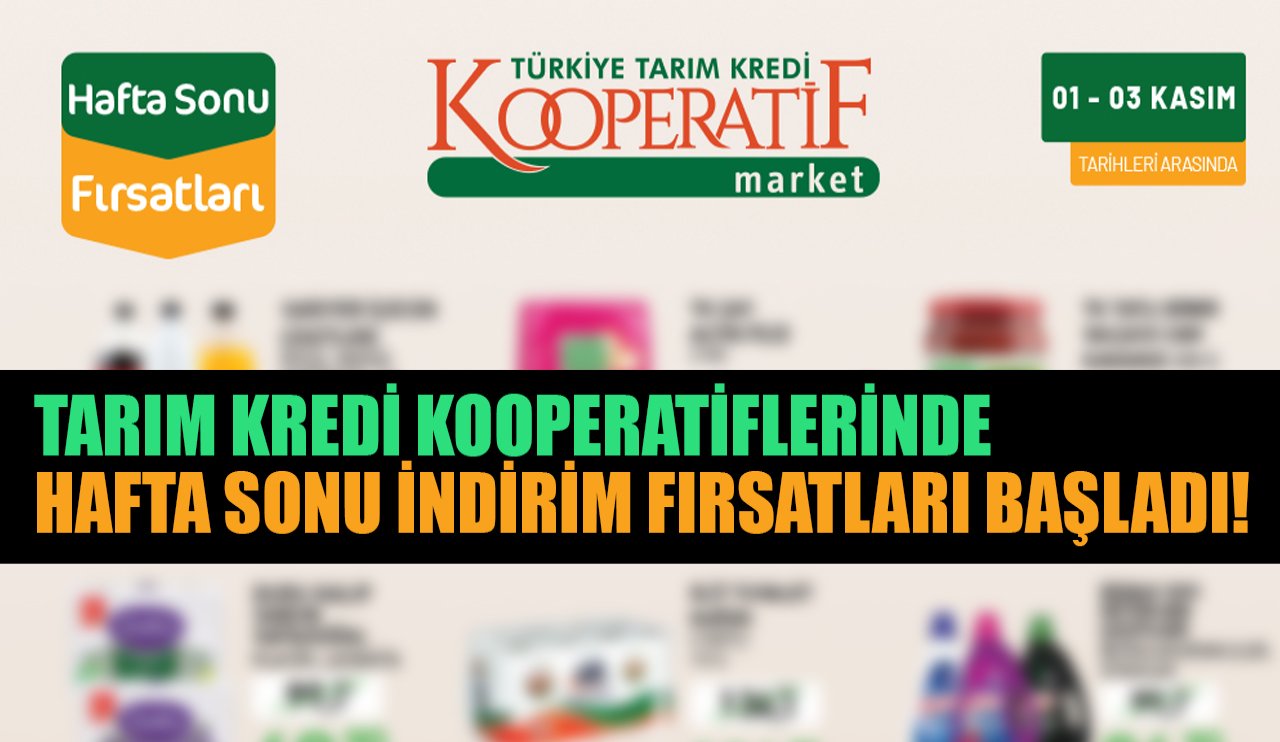 Tarım Kredi Kooperatiflerinde hafta sonu indirim fırsatları başladı!