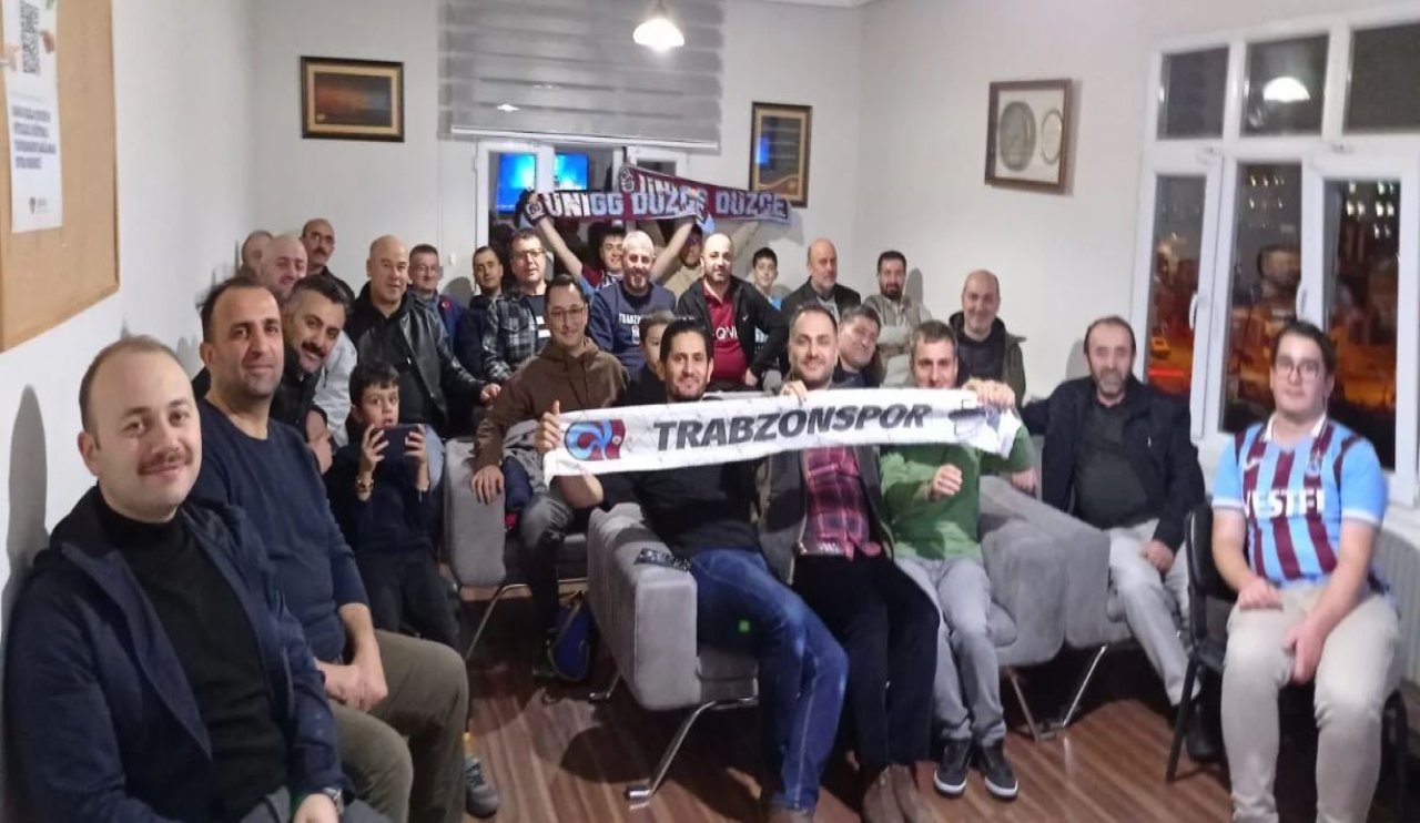 Konya'da Trabzonlular derbi coşkusu yaşadı