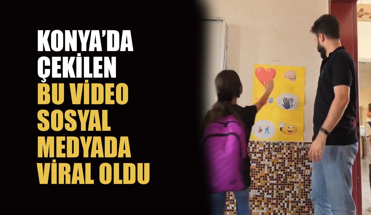 Konya'da çekilen bu video sosyal medyada viral oldu