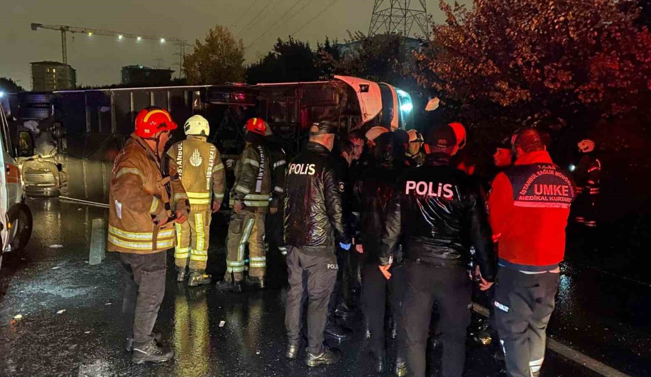 Yolcu otobüsü devrildi! 2 ölü, 18 yaralı