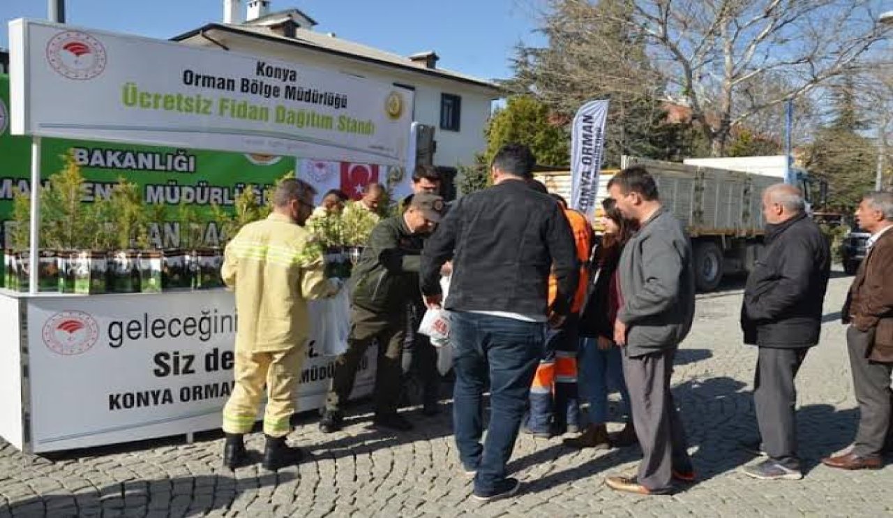 Konya’da bedava fidan dağıtacak