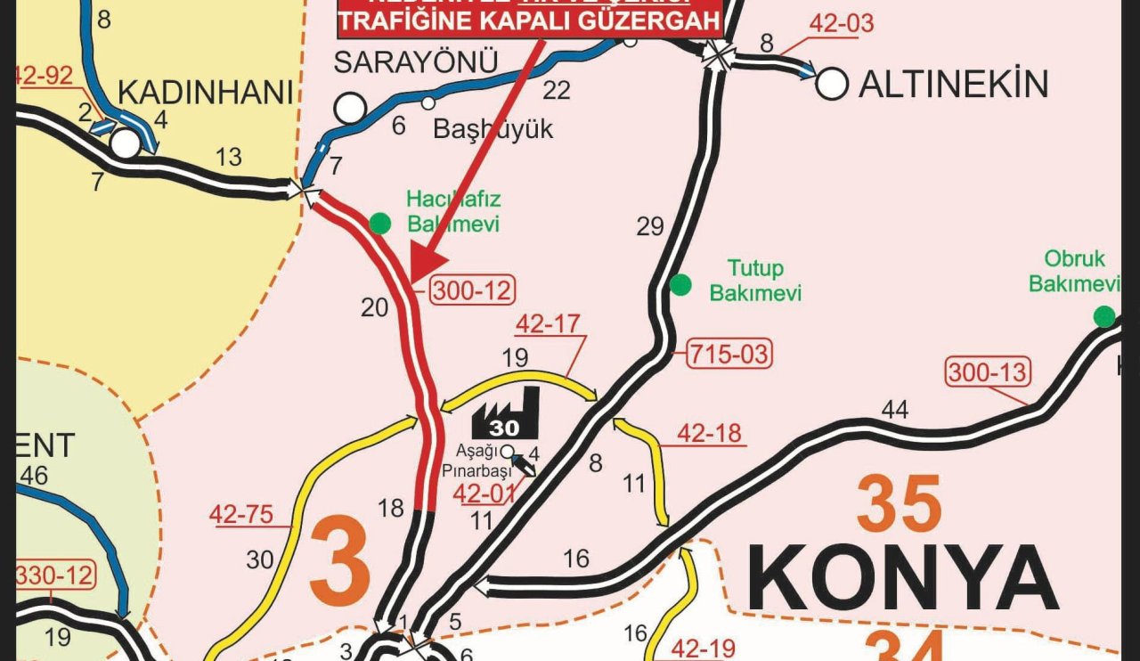 Konya'da kar alarmı!  Hangi yollar trafiğe kapatıldı?