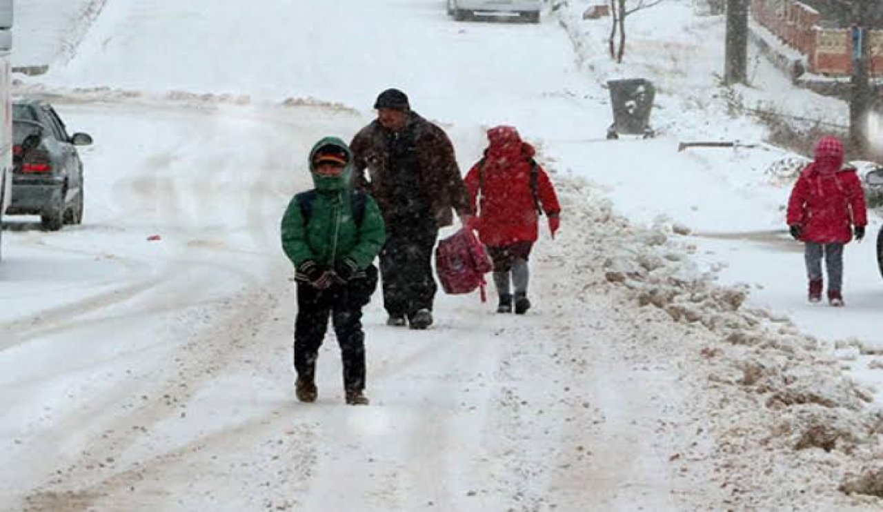 Konya’da 17 ilçede okullar tatil edildi