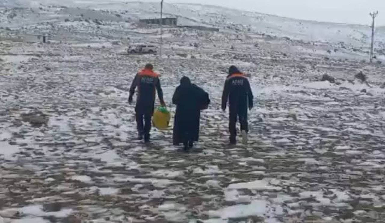 Konya’da ormanda mahsur kalan kadın kurtarıldı