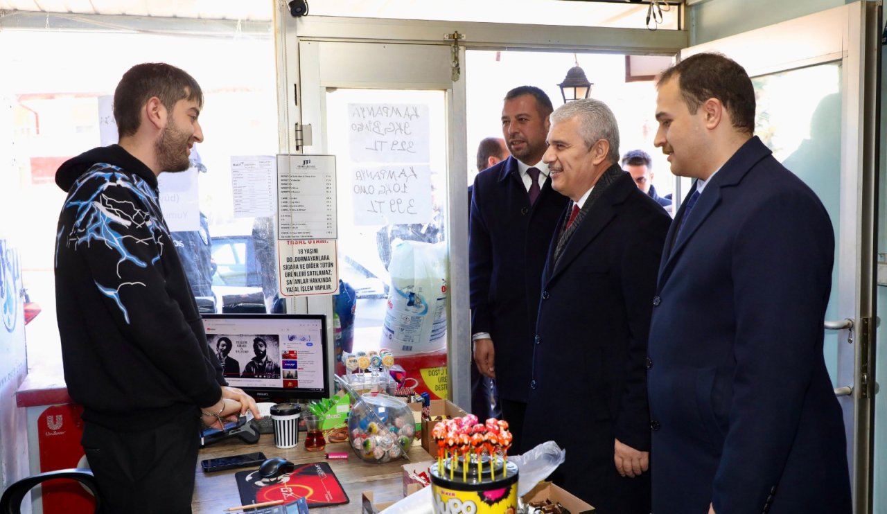 Konya Valisi esnafın taleplerini dinliyor