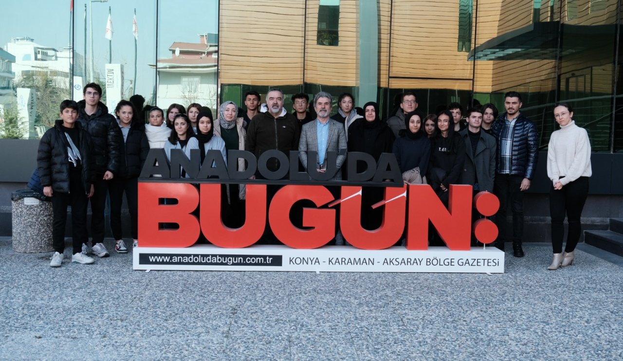 Öğrencilerden Anadolu'da Bugün Gazetesi'ne ziyaret