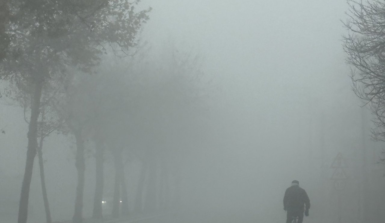 Konya'da yoğun sis yaşanıyor