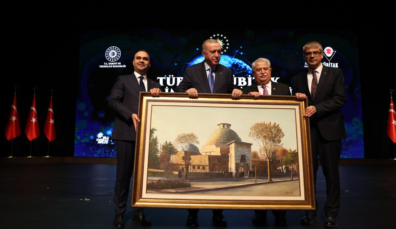 Konyalı ressam Kaleli’nin tablosu Erdoğan’a hediye edildi