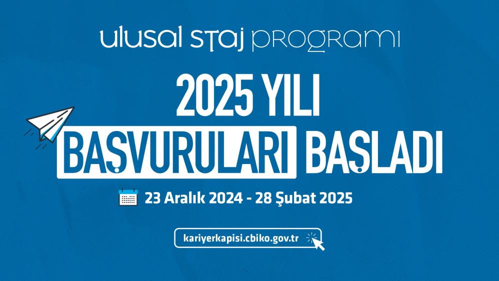 Gençlere büyük fırsat! Ulusal staj programı 2025 başvuruları başladı