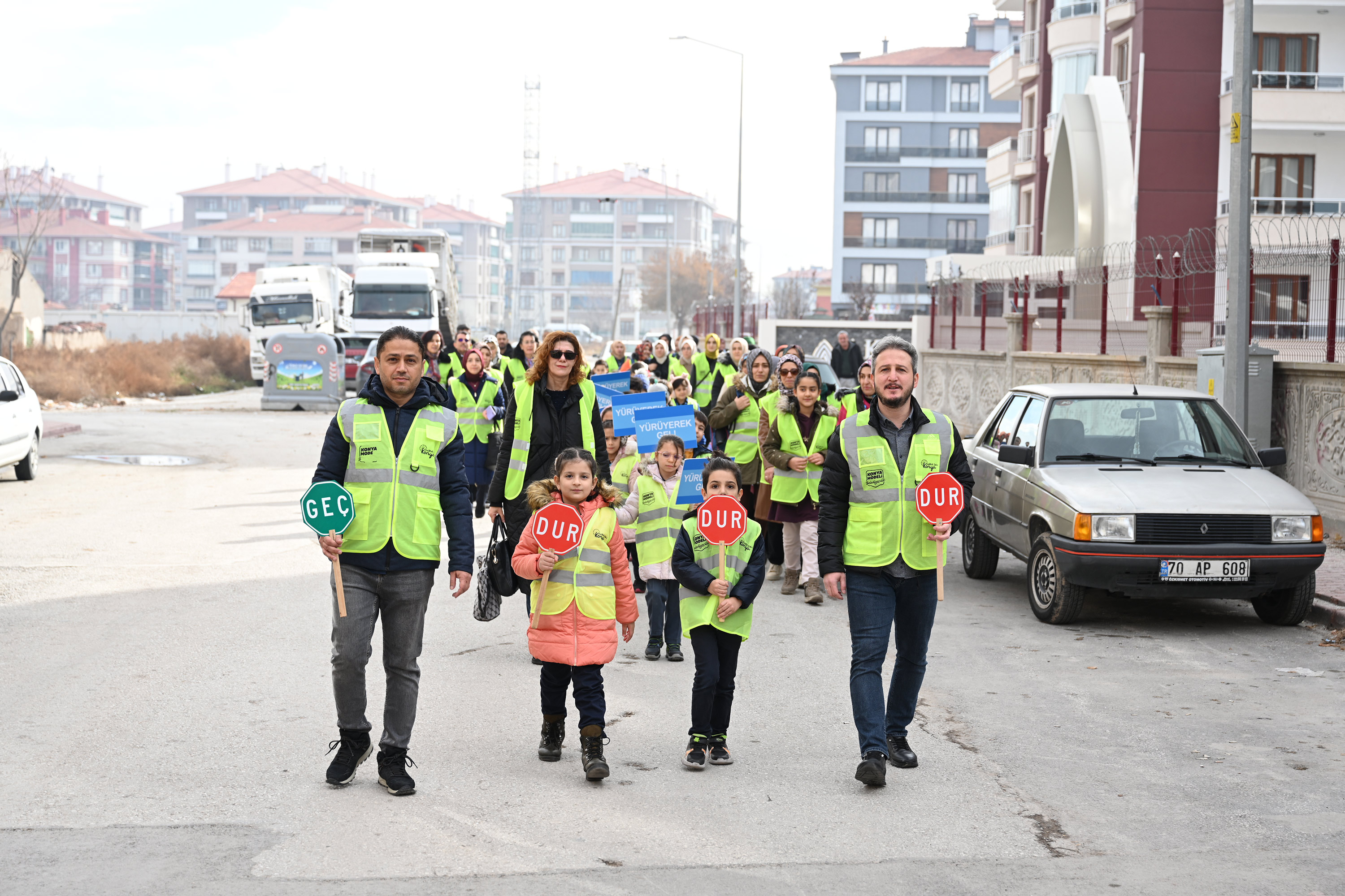 Konya'da öğrenciler için güvenli okul yolları