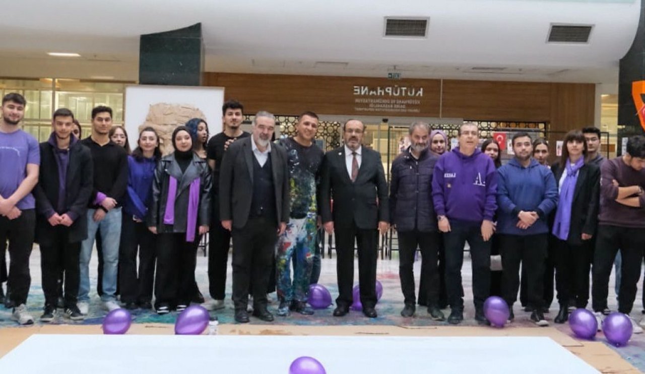 Konya Teknik Üniversitesi’nde gelenekselleşmiş resim sergisi ilgi gördü