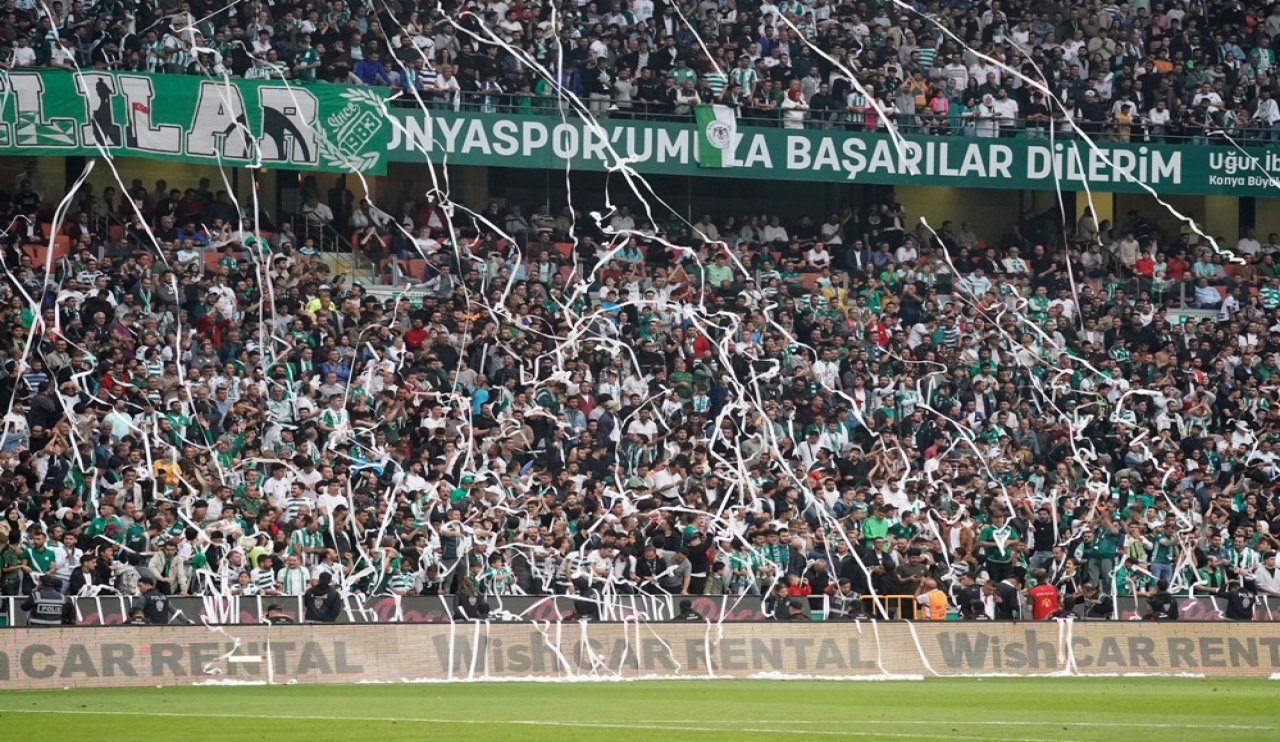 Konyaspor taraftarı yine görevini yaptı