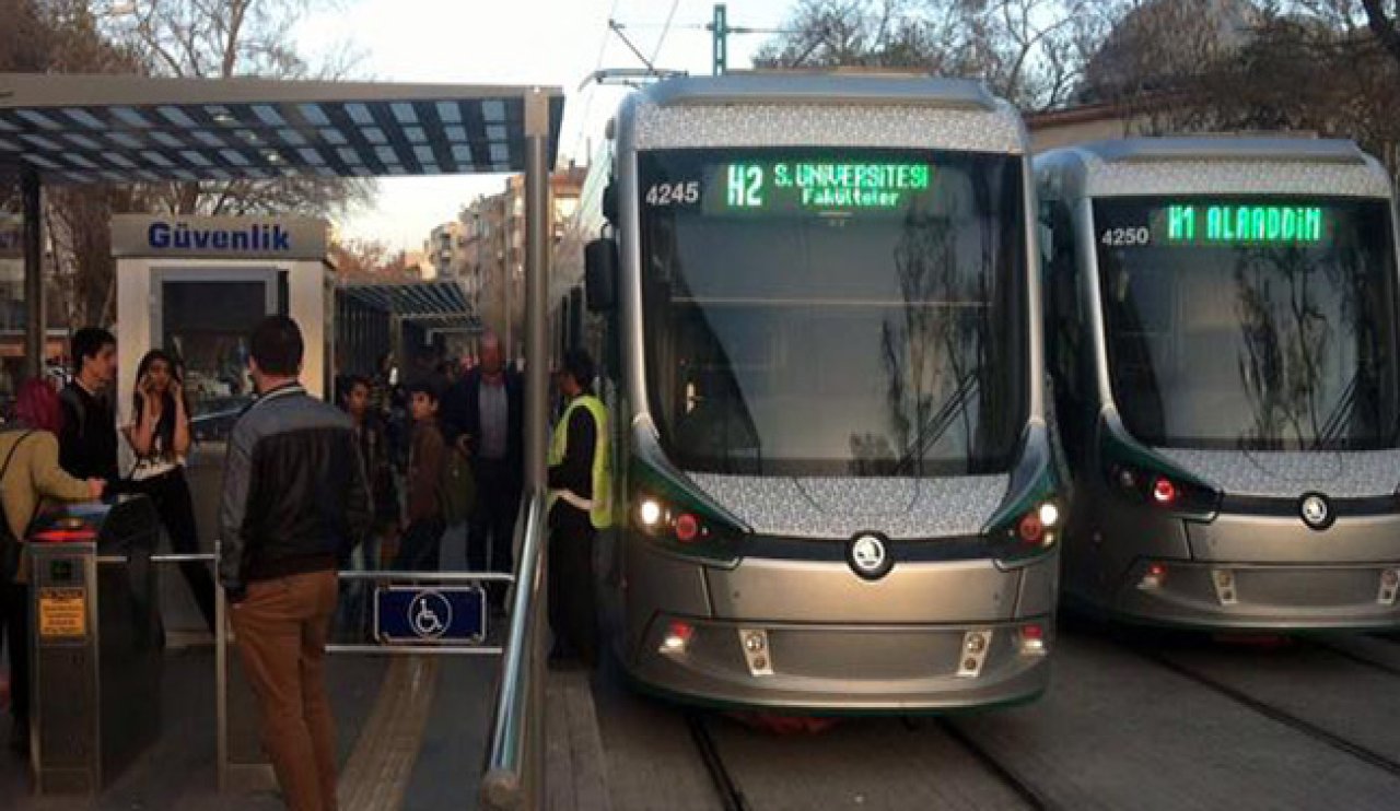 Konya’da tramvay seferlerine geçici düzenleme!