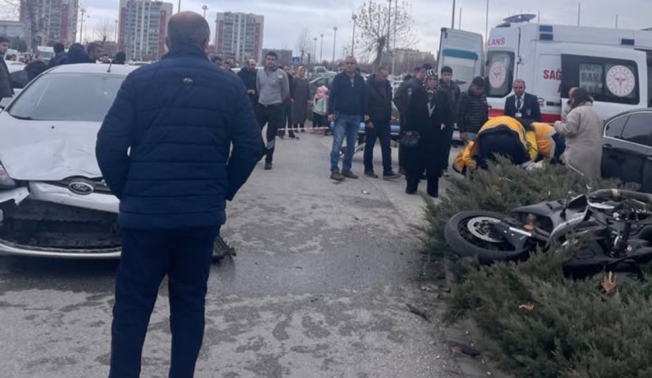 Konya’da motosiklet kazası: Sürücünün durumu ağır