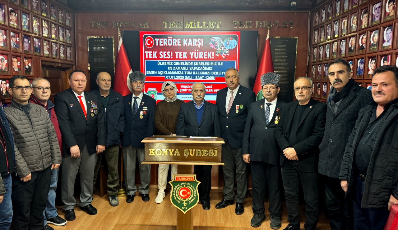 Konya'dan gazilerden sert mesaj: Üçüncü bir yol yok!'