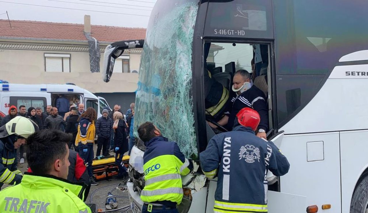 Konya'da zincirleme kaza: 6 Araç olaya karıştı