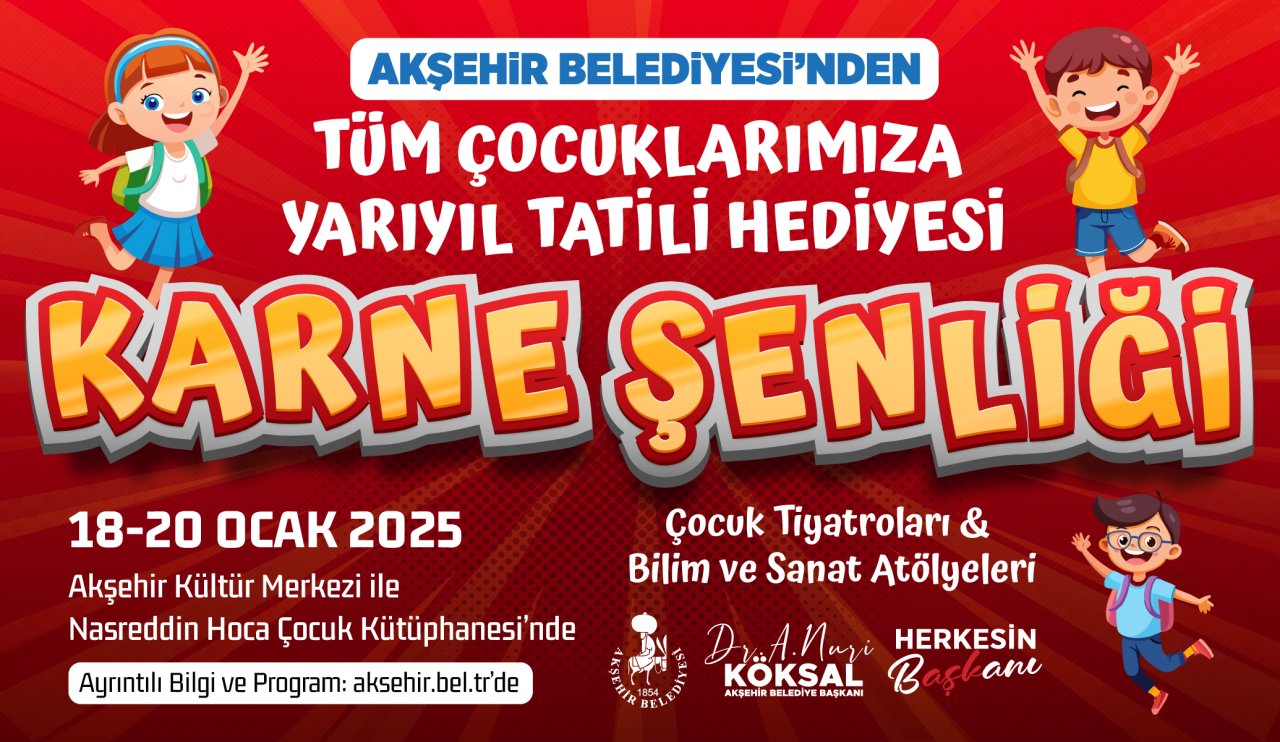 Karne şenliği başlıyor: Akşehir Belediyesi’nden yarıyıl sürprizi