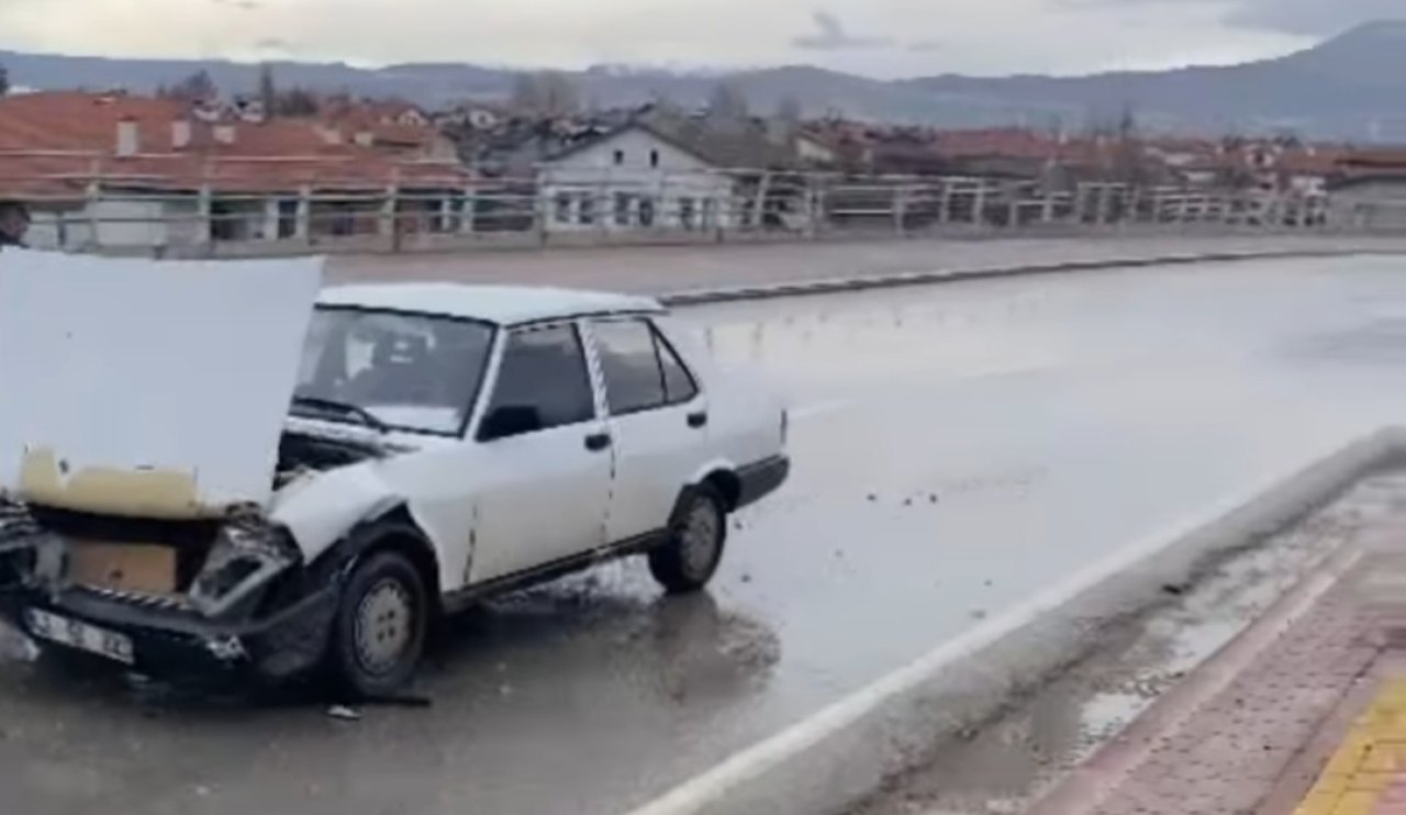 Kaygan yol kazaya davetiye çıkardı! Konya-Antalya çevre yolunda kaza