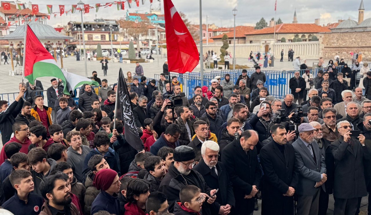 Gazze'deki ateşkes zaferi Konya'da coşkuyla kutlandı!