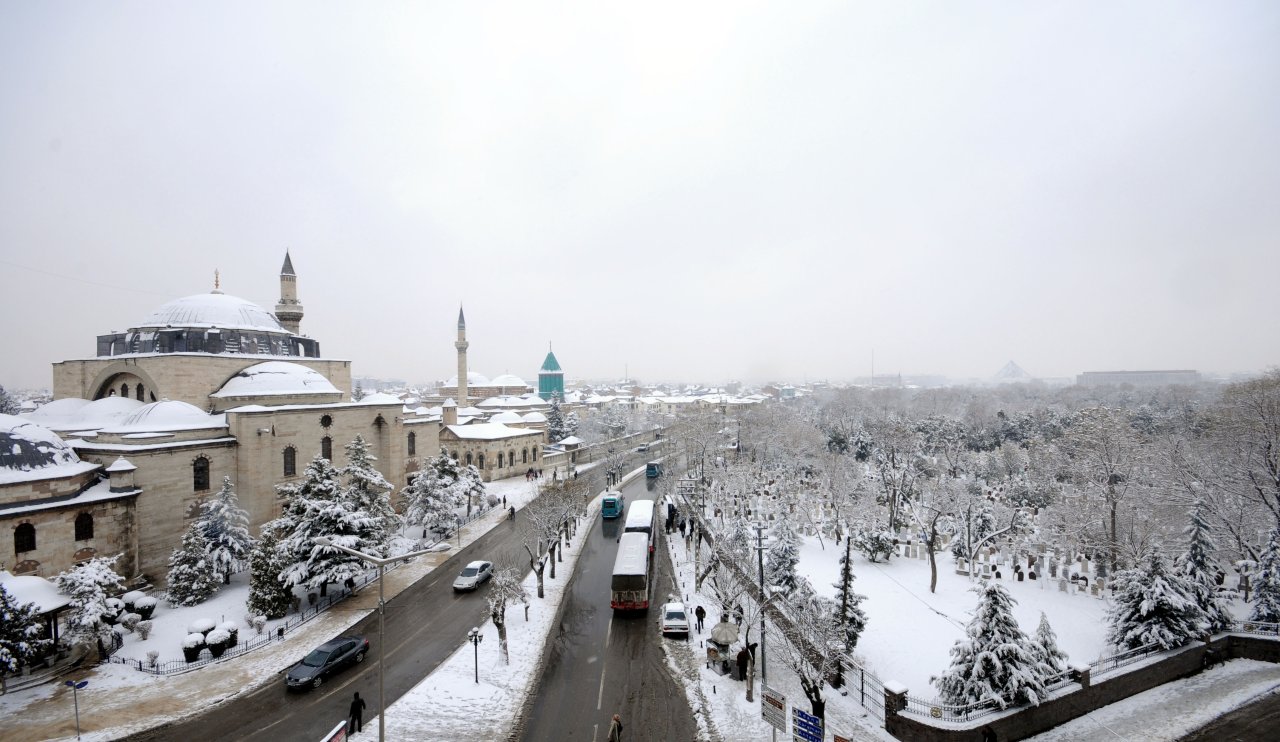 Konya ve çevresinde kuvvetli kar yağışı uyarısı!