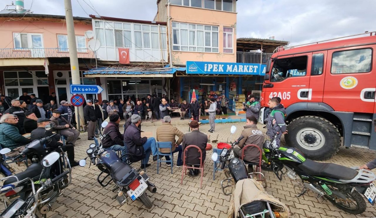 Konya’da köylülere orman yangını eğitimi verildi